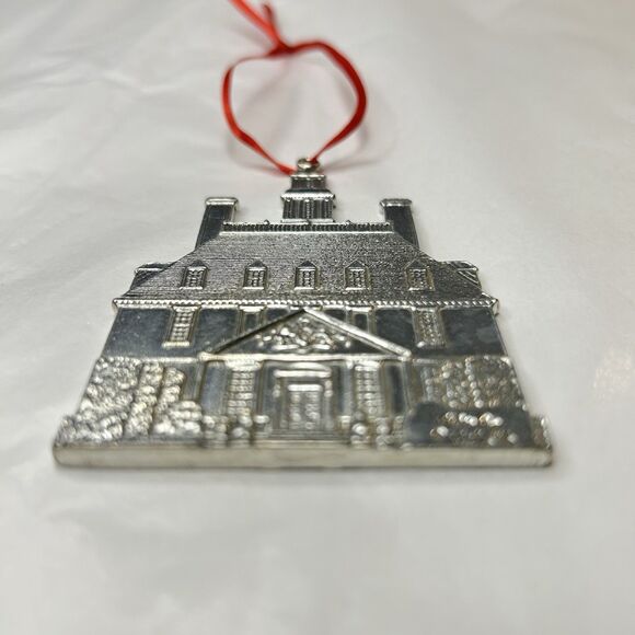 Kirk Stieff Pewter Christmas Ornament Williamsburg Governors Palace EUC - Picture 3 of 7